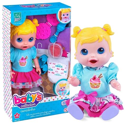 Boneca Baby Collection Alive Comidinha Come E Faz Caquinha Shopee Brasil