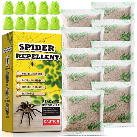 10 Pack Natural Spider Repellent for Indoor Outdoor Use, Effective