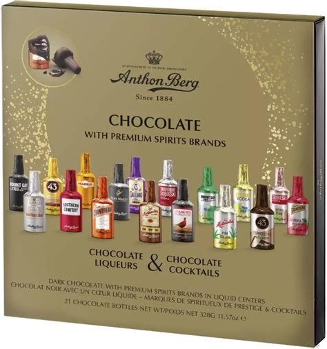 Anthon Berg Chocolate Liqueurs And Cocktails Collection 21 Piece Box