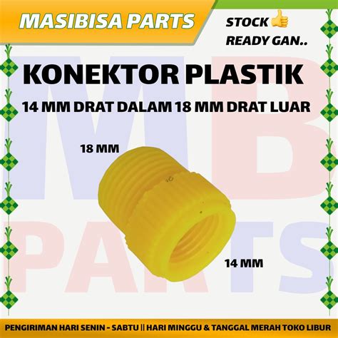 Jual Konektor Stik Sprayer Elektrik Mm Drat Luar Ke Mm Drat Dalam