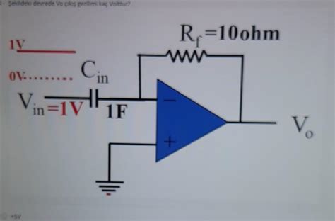 Solved Sekilde Devrede Vo Ks Gerilimi Ka Vottur R Ohm Chegg