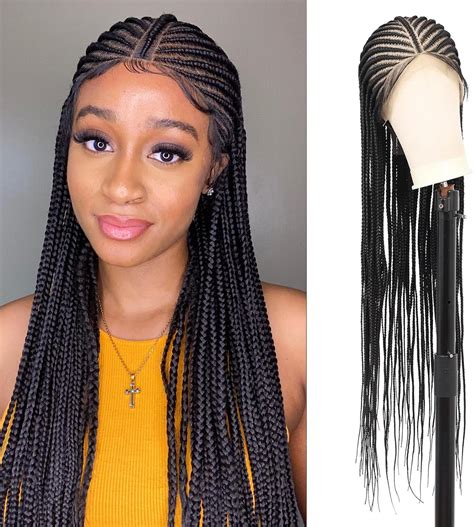 Amazon Roiifur Cornrow Box Braided Wigs For Women X Hd