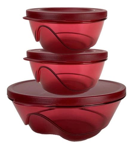 Tupperware Conjunto Tigelas Policarbonato Super Luxo Cozinha Tupperware