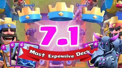 Heaviest Deck In Clash Royale 7 1 Elixir And Funny Youtube