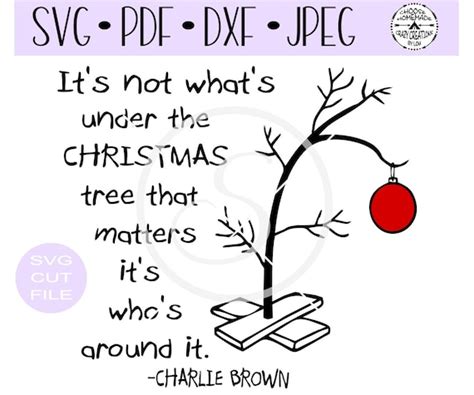 Charlie Brown's Sad Little Christmas Tree Verse SVG | Etsy