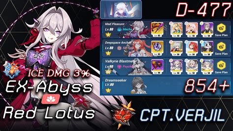 Honkai Impact 3 EX Abyss Red Lotus HOV Ice 852 Pts D 477 YouTube