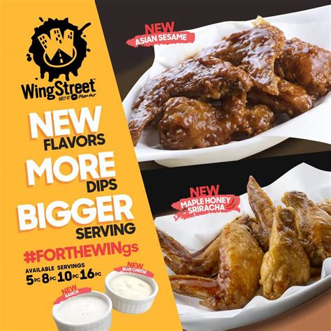 PIZZA HUT: NEW Flavors And Dips From WingStreet!