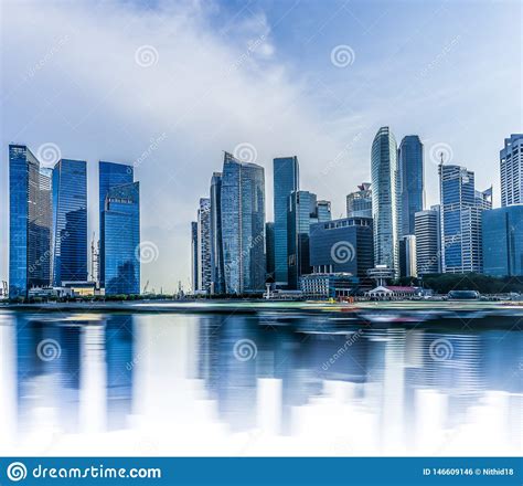 Arquitetura Da Cidade De Singapura Constru O Moderna Foto De Stock