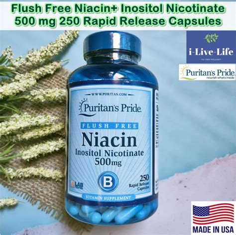 Flush Free Niacin Inositol Nicotinate Mg