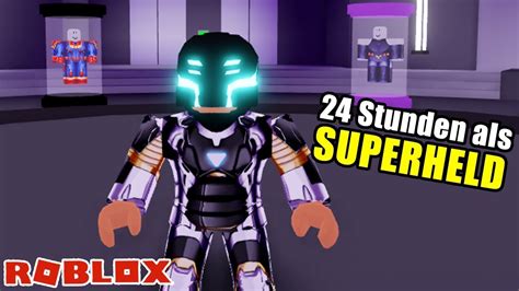 Roblox 24 Stunden Als Superheld In Mad City Youtube