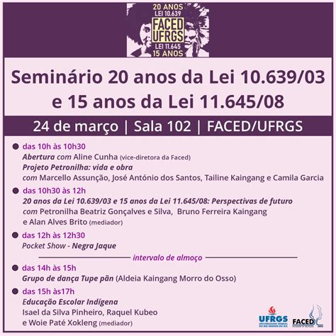 Seminario Leis E Faced