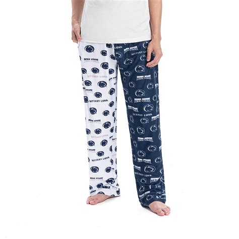 Penn State Nittany Lions Split Navy And White Super Soft Pajama Pants