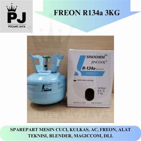 Jual FREON R134A TABUNG KECIL JINCOOL 3KG Shopee Indonesia