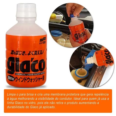 Soft99 Repelente De Agua Aditivo Glaco Washer 220ml Shopee Brasil