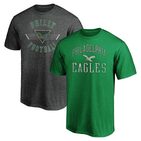 Men's Fanatics Branded Kelly Green/Heathered Charcoal Philadelphia ...