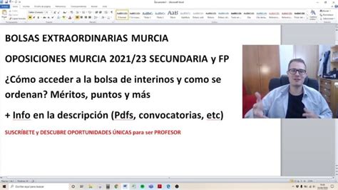 Preparaci N Eficaz Para Las Oposiciones De Secundaria Con Carm