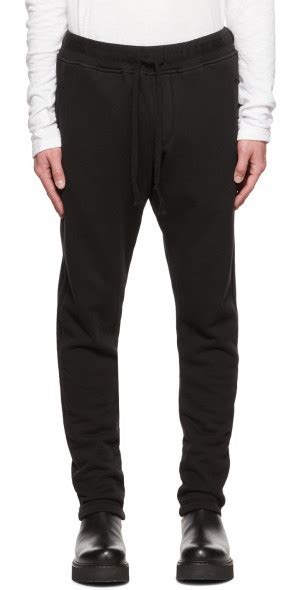 Greg Lauren Black New Sweat Lounge Pants