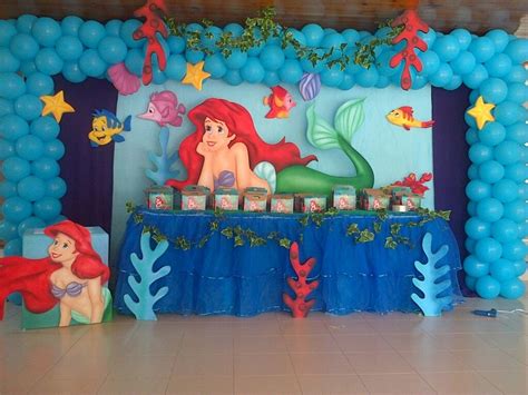 Little Mermaid Party Decoracion De Sirenita Ariel Decoracion De La