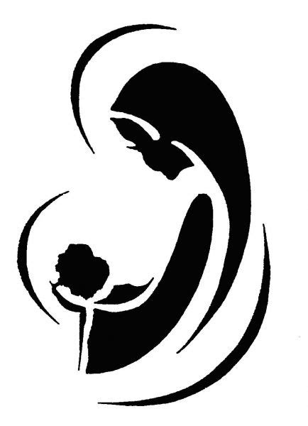 Virgin Mary Silhouette At Getdrawings Free Download