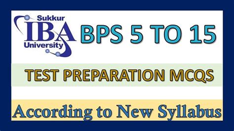 STS STS IBA STS IBA BPS 5 To BPS 15 Test Preparation 2022