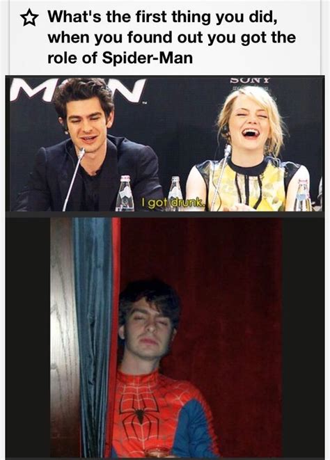 Andrew Garfield And Emma Stone Spider Man Conference Andrew Conference Garfield Spider