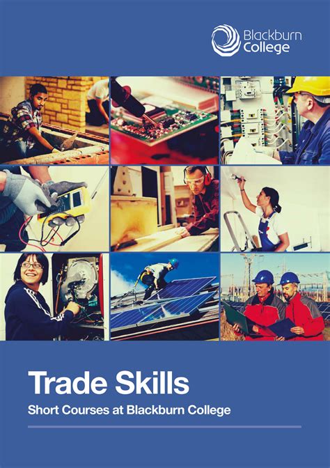 Blackburn College Trade Skills Booklet Short Courses At Blackburn