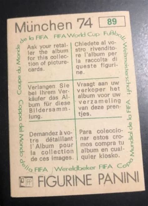 Panini M Nchen World Cup Franz Beckenbauer Sticker Catawiki