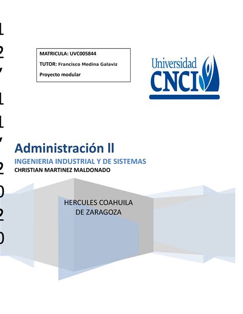 Administracion Actividad De La Universidad Cnci Teniendo Como