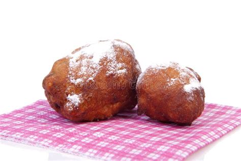 Two Dutch Donut Also Known As Oliebol Traditional New Year S Ev Stock