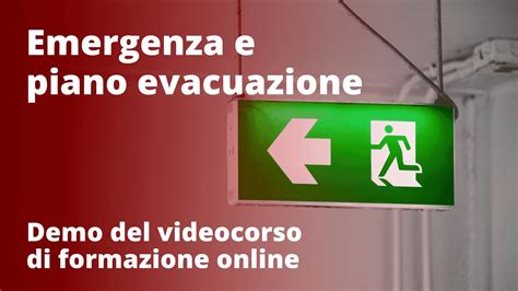 Emergenza E Piano Evacuazione Scuola Demo Del Videocorso Di