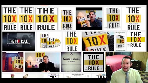 The 10x Rule Summary Grant Cardone Youtube