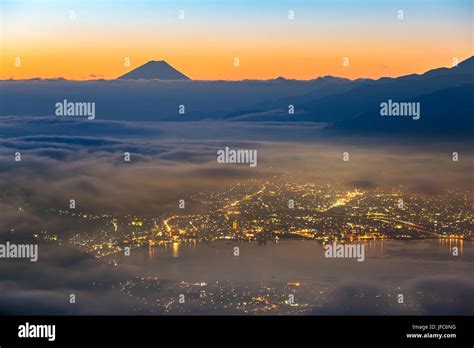 Mount Fuji Sunrise Stock Photo - Alamy