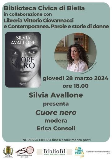 Biella Alla Biblioteca Civica La Presentazione Del Libro Cuore Nero