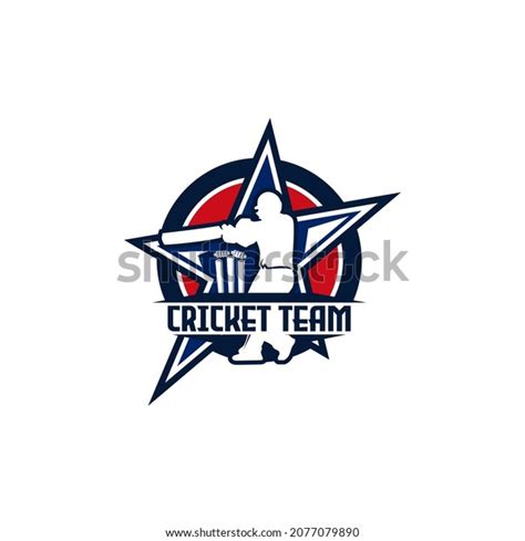 Cricket Sport Team Club Logo Design Stock Vector (Royalty Free ...