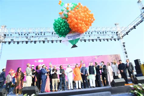 International Kite Festival 2023 in Ahmedabad inaugurated by Gujarat CM