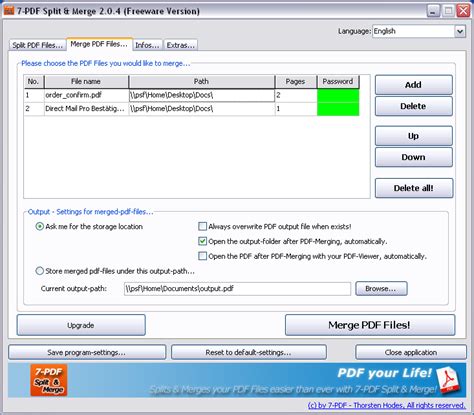 7 PDF Split Merge 2 7 0 PDF Software FileEagle