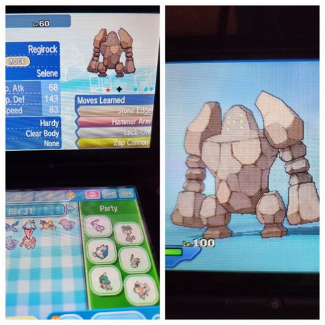 [Gen7]Shiny Regirock at 1379 SR's.With shiny charm : r/ShinyPokemon