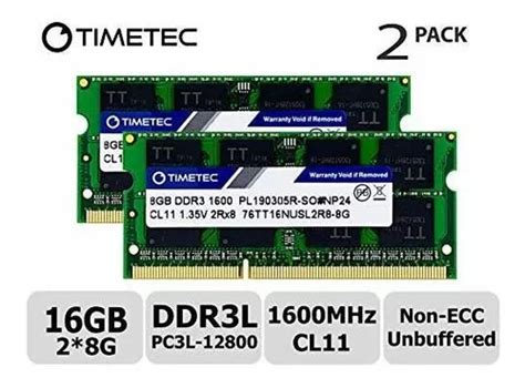 Memoria Ram Timetec Hynix Ic 16gb Kit 2x8gb Ddr3l