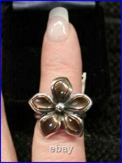 James Avery Copper Flower Ring Retired Preowned Size James