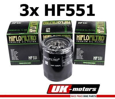 3x Hiflo Filtre A Huile HF551 Pour Moto Guzzi Sport 1200 4V ABS EBay