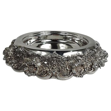 Antique Large Silver Plated Centerpiece Bowl At 1stdibs