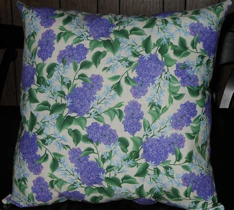 Purple Lilac Pillow 14 X 14 Decorative Pillow Etsy