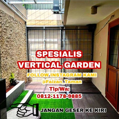 Jual Pembuatan Vertical Garden Rangka Besi Spesialis Taman Vertical