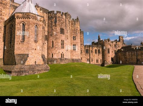 Alnwick Castle In Alnwick England Used In The Harry Potter Movies