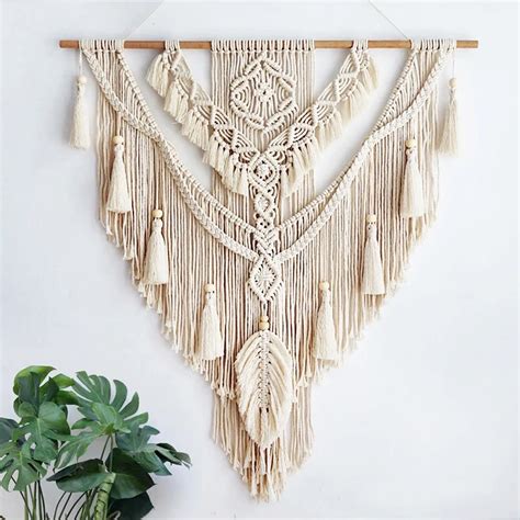 Nordic Bohemian Macram Wall Hanging Borla Boho Tape Aria M O Woven For