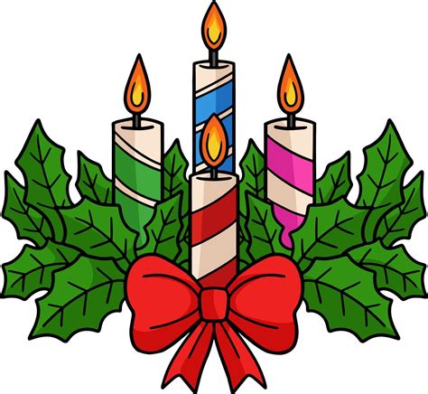 Christmas Candle Cartoon Colored Clipart 11416885 Vector Art At Vecteezy