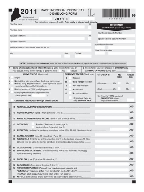 Maine Form Fill Out And Sign Printable Pdf Template Airslate Signnow