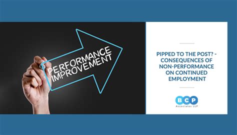 Non-Performance & PIP: Impact on Employment