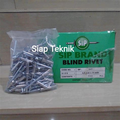 Jual Paku Rivet Sp Sip Brand Mm X Mm Paku Rivet Mm Isi