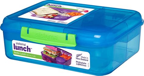 Amazon Sistema Collection Bento Lunch Box Cup Assorted Solid